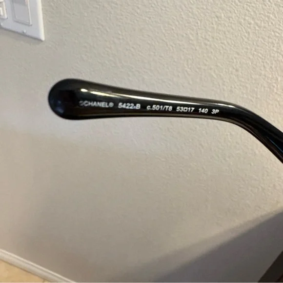 CHANEL Sunglasses. AUTHENTIC & POLARIZED. Black frame grey lenses. ❗️LIKE NEW ‼️ - Picture 8 of 11